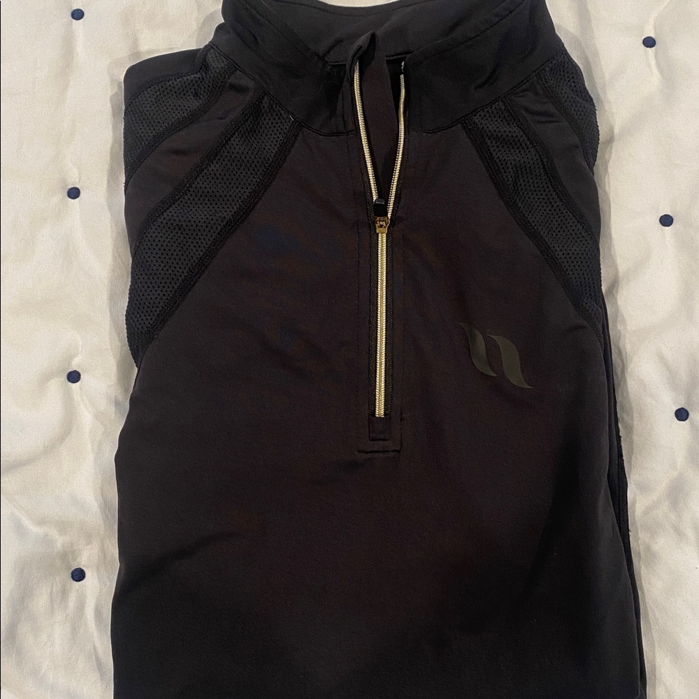 Black Back on Track Half-Zip Pullover